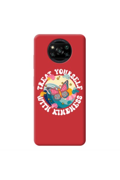 Other Xiaomi Poco X3 Pro Kindless Yourself Red Colored Silicone TPU Θήκη