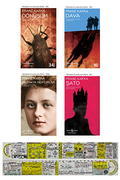 TÜRKİYE İŞ BANKASI KÜLTÜR YAYINLARI Franz Kafka 4 Kitap Set / Dönüşüm - Dava ...