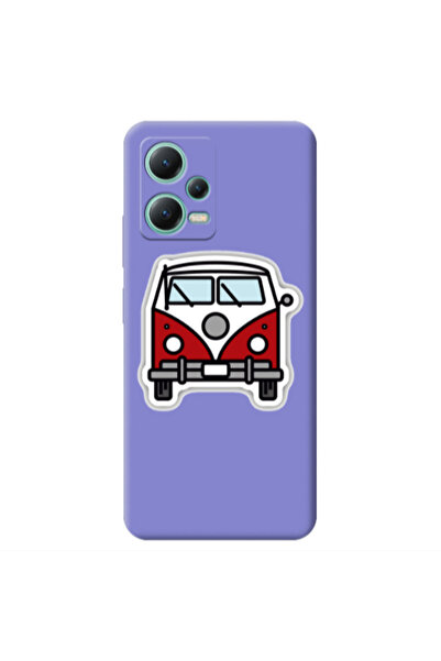 Other Xiaomi Redmi Note 12 Pro 5G Minibus Purple Colored Silicone TPU Θήκη