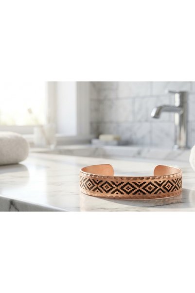 Erol Bakır New Series 2089 Bijouterie Bracelet 100% Handmade Copper