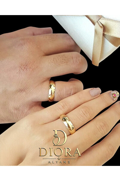 DİORA ALYANS İÇİ DOLU 6 MM GÜMÜŞ ALYANS ÜRÜN KARARMAMASI İÇİN GÜMÜŞ ÜZERİNE O...