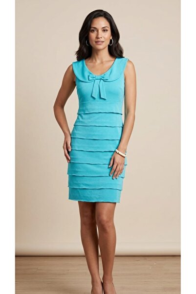 MAXLEVEL MODA Fyon Detailled Short Women's Dress