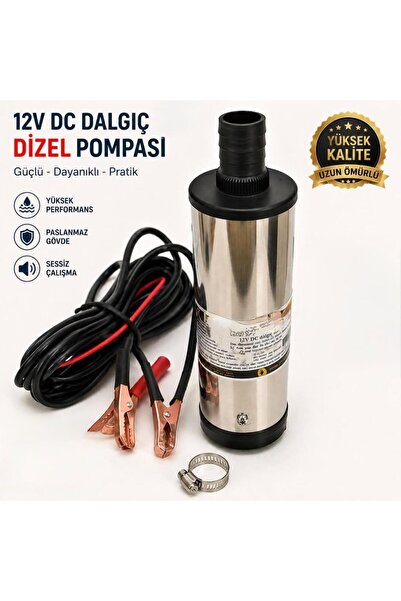 abnturk 12V Dalgıç Dizel Pompa – Yüksek Performanslı Akaryakıt Aktarma Pompas...