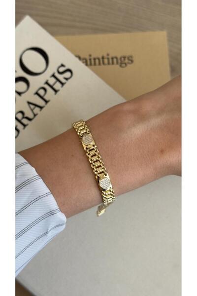 İREM YILDIZ CM 14K Gold Premium Kararmaya Dayanıklı Şık Minimal Kadın Bileklik