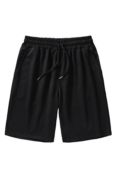 DASH WEAR Black Plain Unisex Shorts