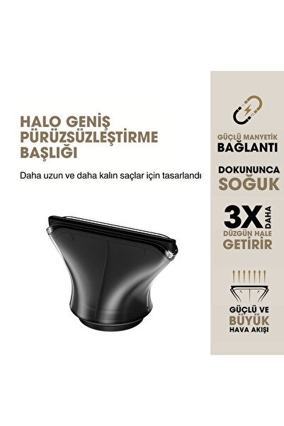 Ghd Halo Geniş Düzleştirici Konsantre Başlık 88 mm Siyah