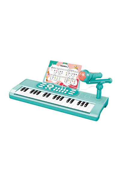 Tradesor Παιδικό αρμόνιο με μικρόφωνο - 37 - USB - 161285 - Blue