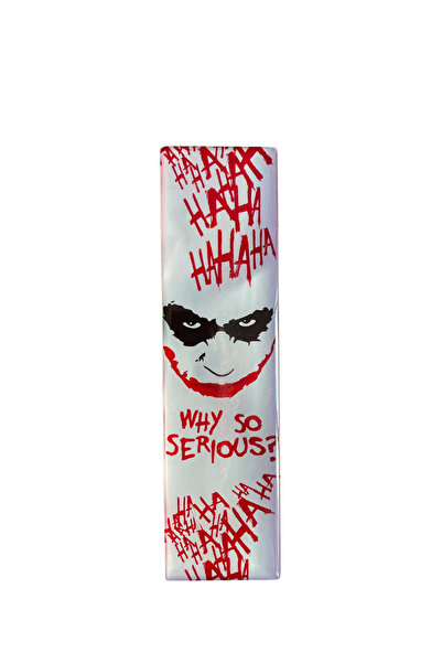 Yaya Dizayn Joker Temalı Premium Sert Epoksi Korumalı Kitap Ayracı