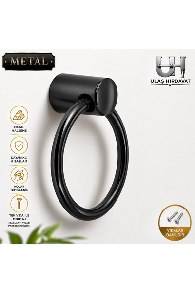 Ulaş Hırdavat Metal Halka Kulp, Lüx Dolap Çekmece Kulpu Halka Model 1 Adet, M...
