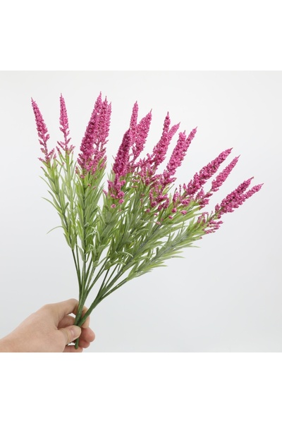 Choice1 purplish red Artificial Flowers Foam Lavender Bouquet Christmas Weddi...