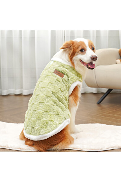 Choice3 4XL green Pet dog clothes autumn and winter coat polar fleece warm sw...