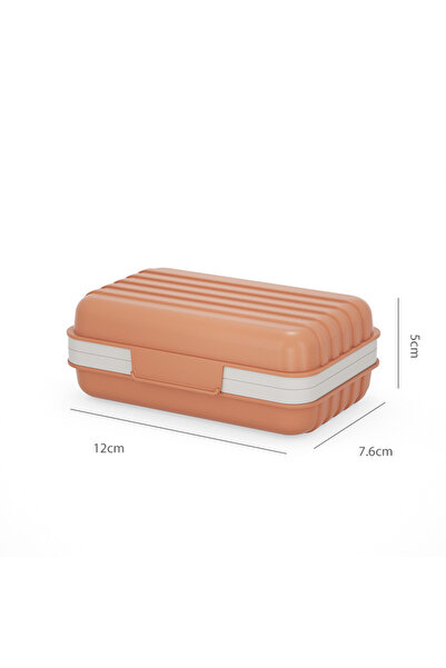 Choice Orange Bathroom Soap Dish With Lid Home Plastic Soap Box Keeps Soap Dr...