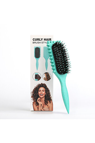 Choice1 green Salon Bursh Curly Hair Styling Brush: Defined Curls on Wet Hair...