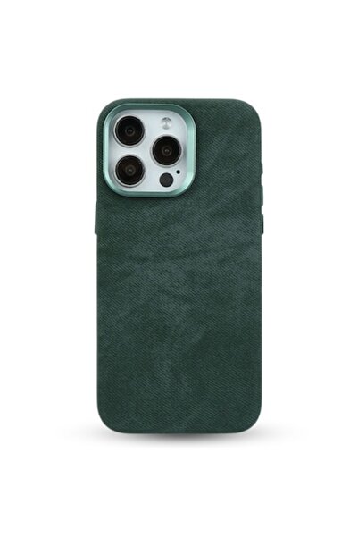 megaMobile Husă de protecție compatibilă cu Apple iPhone 16 Pro, denim, MagSa...
