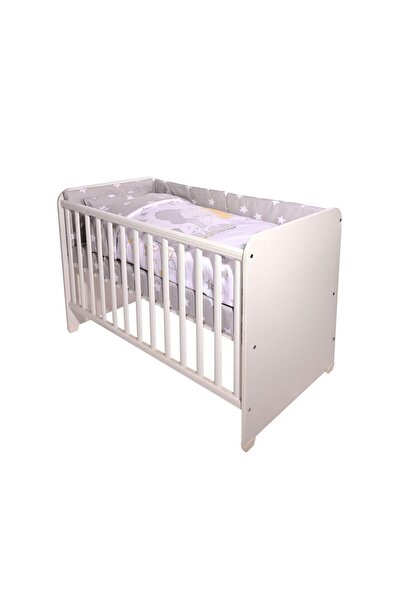LORELLİ Set lenjerie pat 60/120, Smile, bumbac ranforce, Grey Elephant Stars
