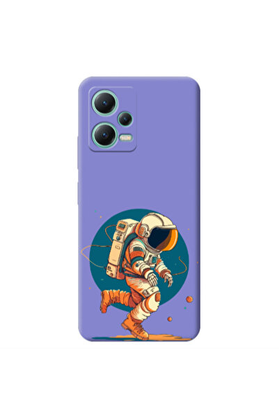 Other Xiaomi Redmi Note 12 Pro 5G Run Space Purple Colored Silicone TPU Θήκη