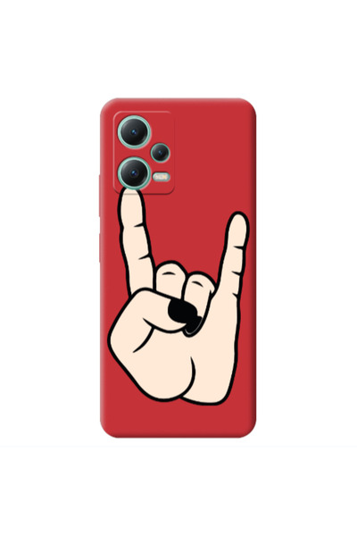 Other Xiaomi Redmi Note 12 Pro 5G Rock Red Colored Silicone TPU Θήκη