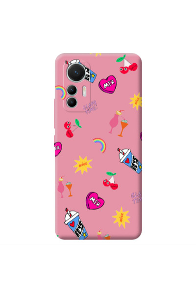 Other Xiaomi Mi 12 Lite glam time Pink Colored Silicone TPU Θήκη