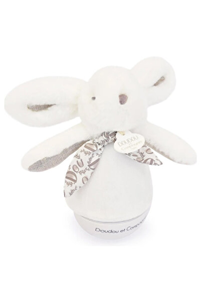DOUDOU Musical night light white - 16 cm, LAPIN
