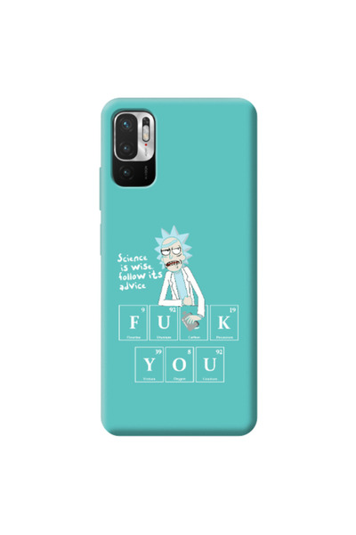Other Xiaomi Redmi Note 10 Pro 5G Rick Scince is wise Turquoise Colored Silic...