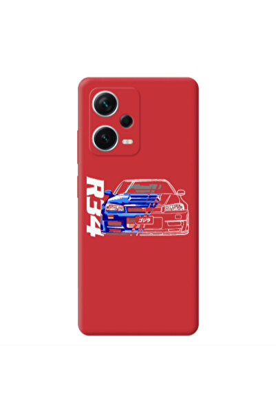 Other Xiaomi Poco X5 Blue R34 Red Colored Silicone TPU Θήκη