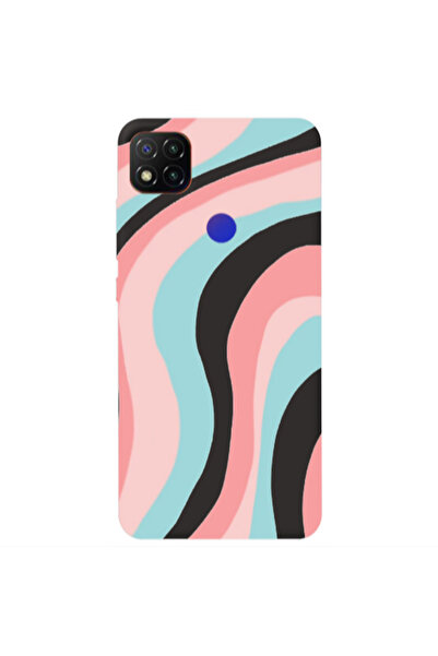 Other Xiaomi Redmi 9c Colored lines Black Colored Silicone TPU Θήκη