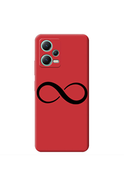 Other Xiaomi Redmi Note 12 Pro 5G Infinity Red Colored Silicone TPU Θήκη