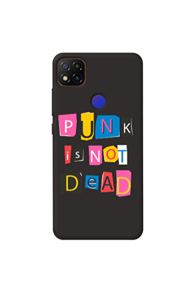 Other Xiaomi Redmi 9c Punk is not Dead Black Colored Silicone TPU Θήκη
