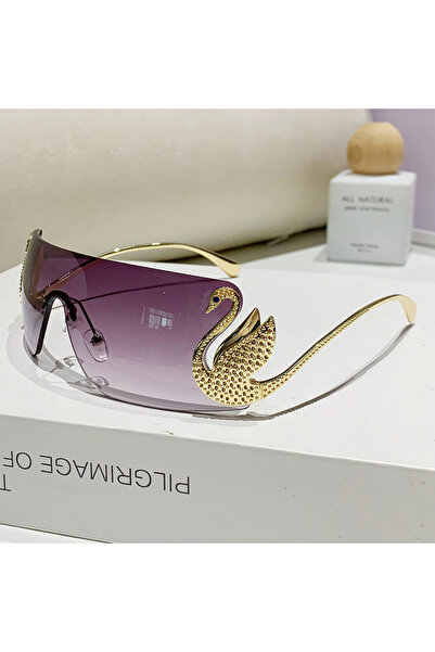 Choice3 GRAY New Y2k Vintage Rimless Sunglasses Women Luxury Brand Design Sun...