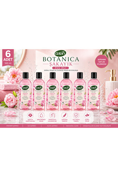 Dalan Botanica Şakayık Duş Jeli 500 Ml x 6