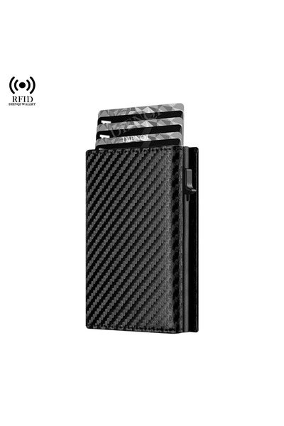 Choice Carbon Black Luxury Brand Rfid Men Wallets Business Bank Holder Money ...