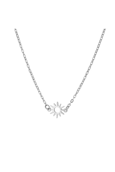 Choice1 N07086S Vintage Hollow Sun Necklaces For Women Stainless Steel Gold C...