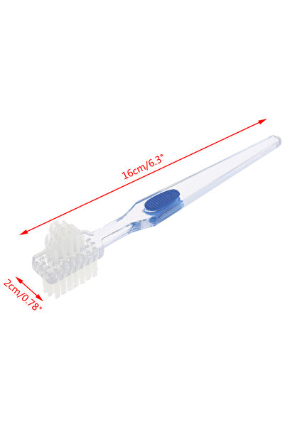 Choice one size Hot Sale Double Sided Denture Brush Ultra Soft Bristle Head F...