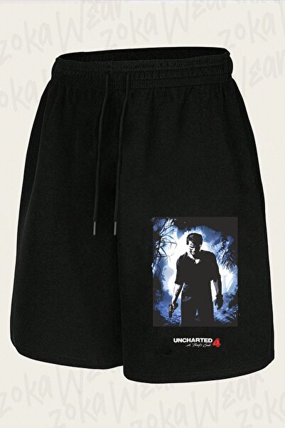 ZOKAWEAR Unisex σορτς με στάμπα Uncharted Design