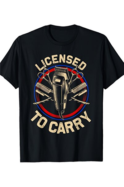 BASEPULSE تي شيرت بتصميم جرافيكي مرخص عليه عبارة "Licensed to Carry Tools" بت...