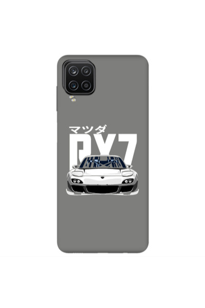 Other Samsung A12 Car Rx7 Grey Colored Silicone TPU Θήκη