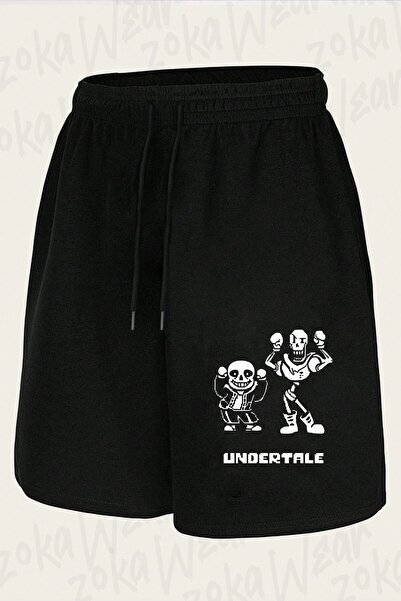 ZOKAWEAR Unisex Sans Papyrus Undertale Design Printed Shorts