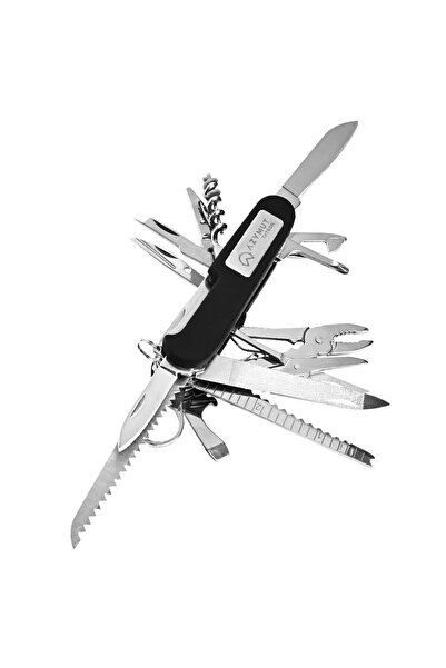OEM Briceag Azymut Tatron, 25 unelte, negru, 90mm, cu husa