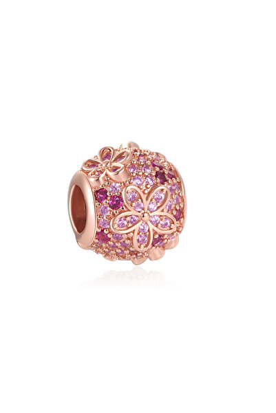 Choice47 MINISO A516 New S925 Silver Rose Gold Hollow Flower Leaf Dice Gift B...