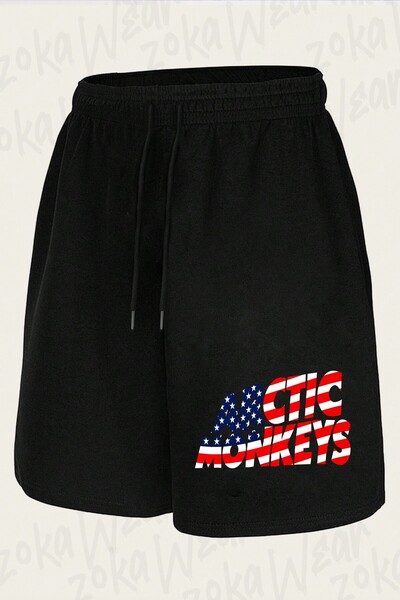 ZOKAWEAR Unisex Arctic Monkeys B5 Design Printed Shorts