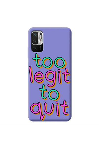 Other Xiaomi Redmi Note 10 Pro 5G Too Legit To Quit Purple Colored Silicone T...