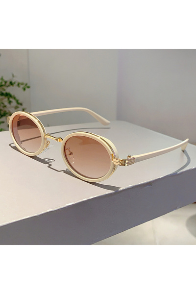 choice2 as picture shows beige gradient tawny KAMMPT Vintage Oval Trends Shad...