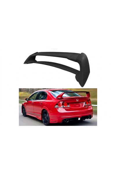 AksoyTuning Honda Civic Fd6 Uyumlu Yedek Parça 2006-2012 RR Spoiler (Boyasız)
