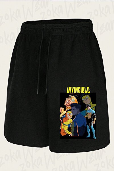 ZOKAWEAR Unisex Invincible v21 Σορτς με στάμπα σχεδίου