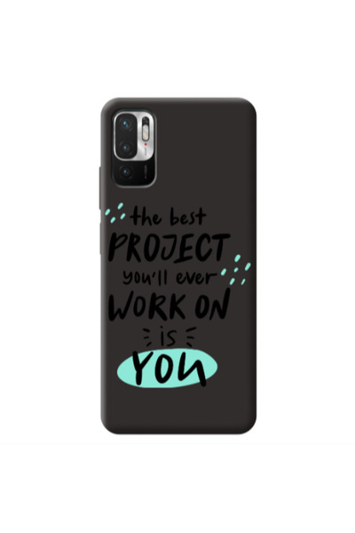 Other Xiaomi Redmi Note 10 Pro 5G The Best Project Black Colored Silicone TPU...