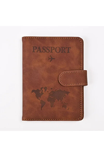 Choice6 Brown Travel Passport Cover Holder Case PU Leather Men Women Ticket W...