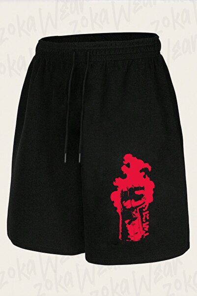 ZOKAWEAR شورت مطبوع بتصميم أنيمي Attack On Titan Punch للجنسين