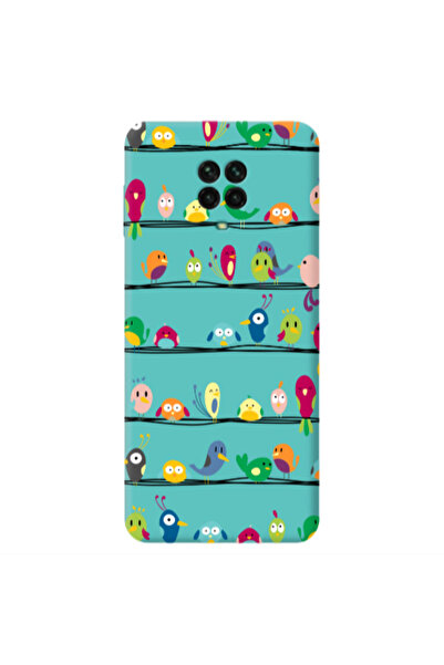 Other Xiaomi Redmi Note 9 Pro birds Turquoise Colored Silicone TPU Θήκη