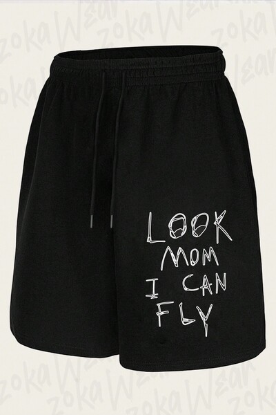 ZOKAWEAR Unisex Look Mom Astroworld Design Printed Shorts