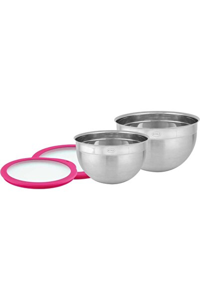 rösle Set de 2 boluri, - 13588, oțel inoxidabil/roz